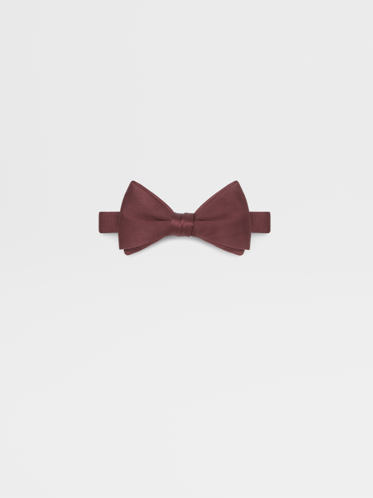 Burgundy Silk Bowtie
